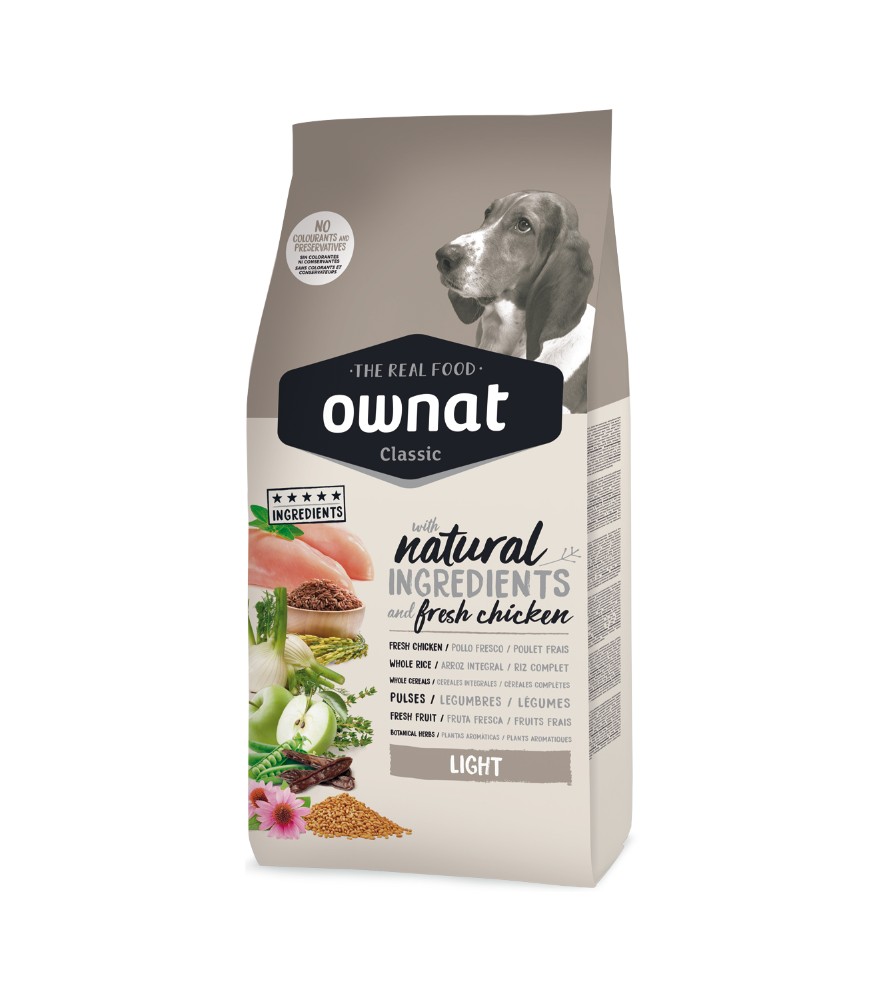Croquettes classiques pour chiens OWNAT CLASSIC Light