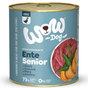 Nourriture humide pour chiens seniors WOW Canard 400 g- 800 g