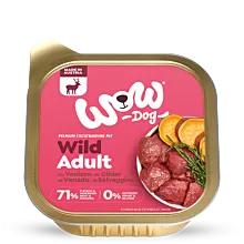Nourriture humide pour chiens WOW Gibier 150 g