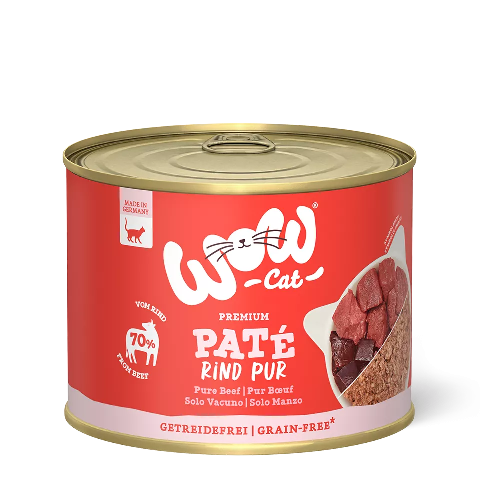 Nourriture humide pour chats WOW Pur Boeuf