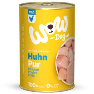 Nourriture humide pour chiens WOW Pur Poulet 400 g