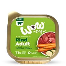 Nourriture humide pour chiens WOW Adulte boeuf 150 g