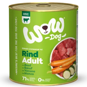 Nourriture humide pour chiens WOW Adulte boeuf 400 g-800 g