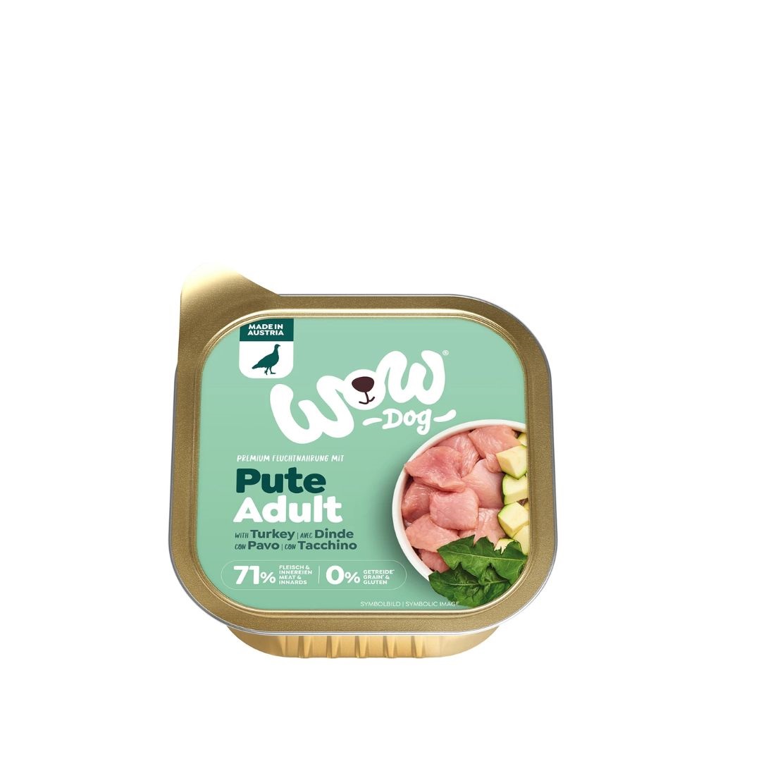 Nourriture humide WOW Adulte dinde 150 g