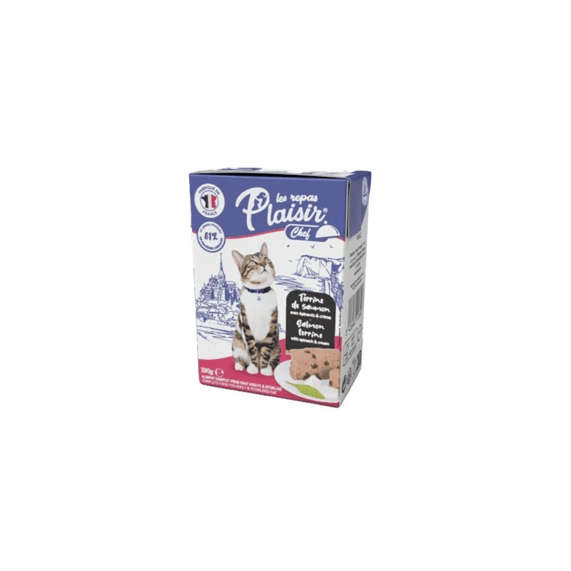 Terrine au saumon 190 g pour chats Repas Plaisir