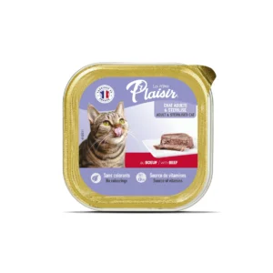 Pâtée au boeuf 100 g pour chats Repas Plaisir