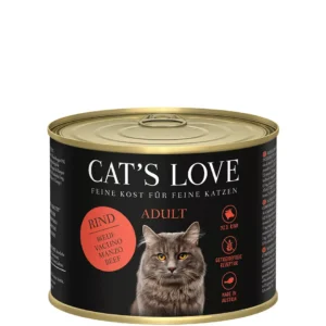 Pâtée boeuf pur pour chats CAT'S LOVE