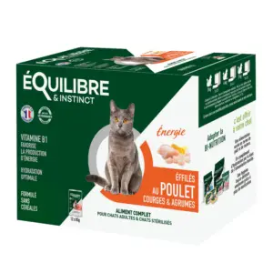 Effilés au poulet, courges & agrumes 12 X 85 g Chat stérilisé et Chat adulte Équilibre & Instinct