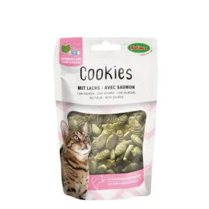Biscuits herbe à chat/saumon pour chat - 50 g - Bubimex