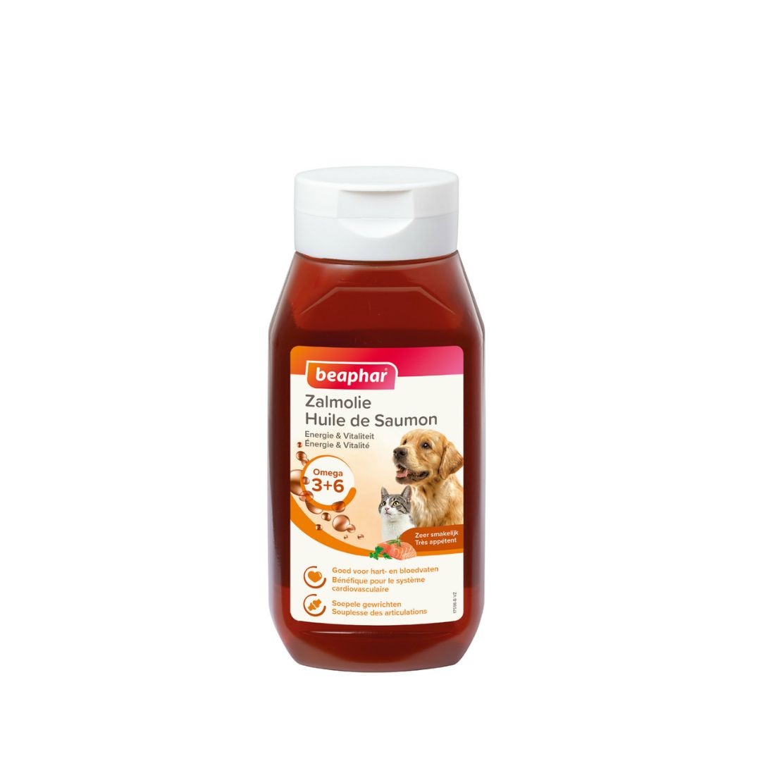 Huile de saumon pour chien et chat 430 ml - Beaphar