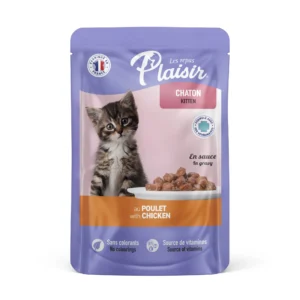 Emincés de poulet 100 g pour chatons Repas Plaisir