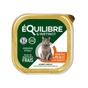 Pâtée à la volaille et courgettes pour chats Équilibre & Instinct