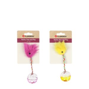 Jouet Fiba Balle pour chat - Flamingo