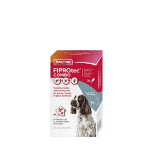 FIPROtec COMBO solution spot-on pour chien moyen 10/20 Kg – Beaphar
