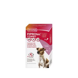 FIPROtec COMBO solution spot-on pour chien moyen 2/10 Kg – Beaphar