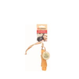 Jouet Guma Bâton avec corde Brun pour chien - Flamingo