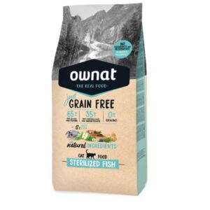 Croquettes sans céréales pour chats OWNAT JUST Sterilized Fish