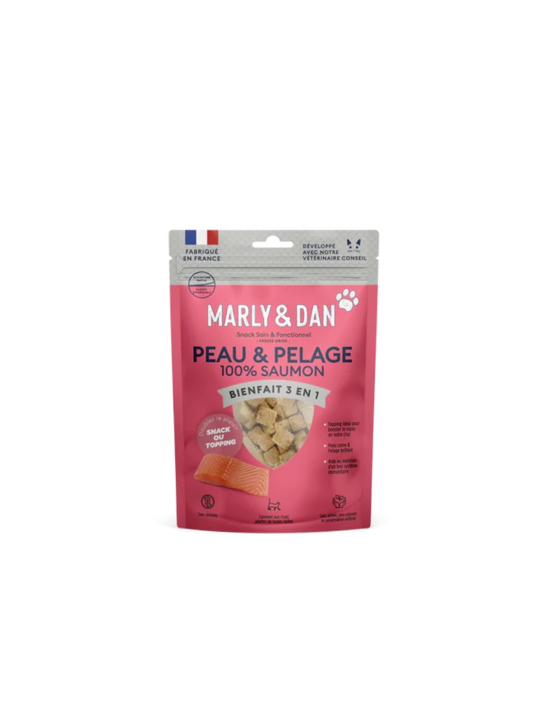 Friandises peau&pelage pour chats - Marly&Dan