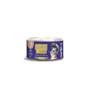 Mousse au saumon&sardine pour chats 70 g- Martin Sellier