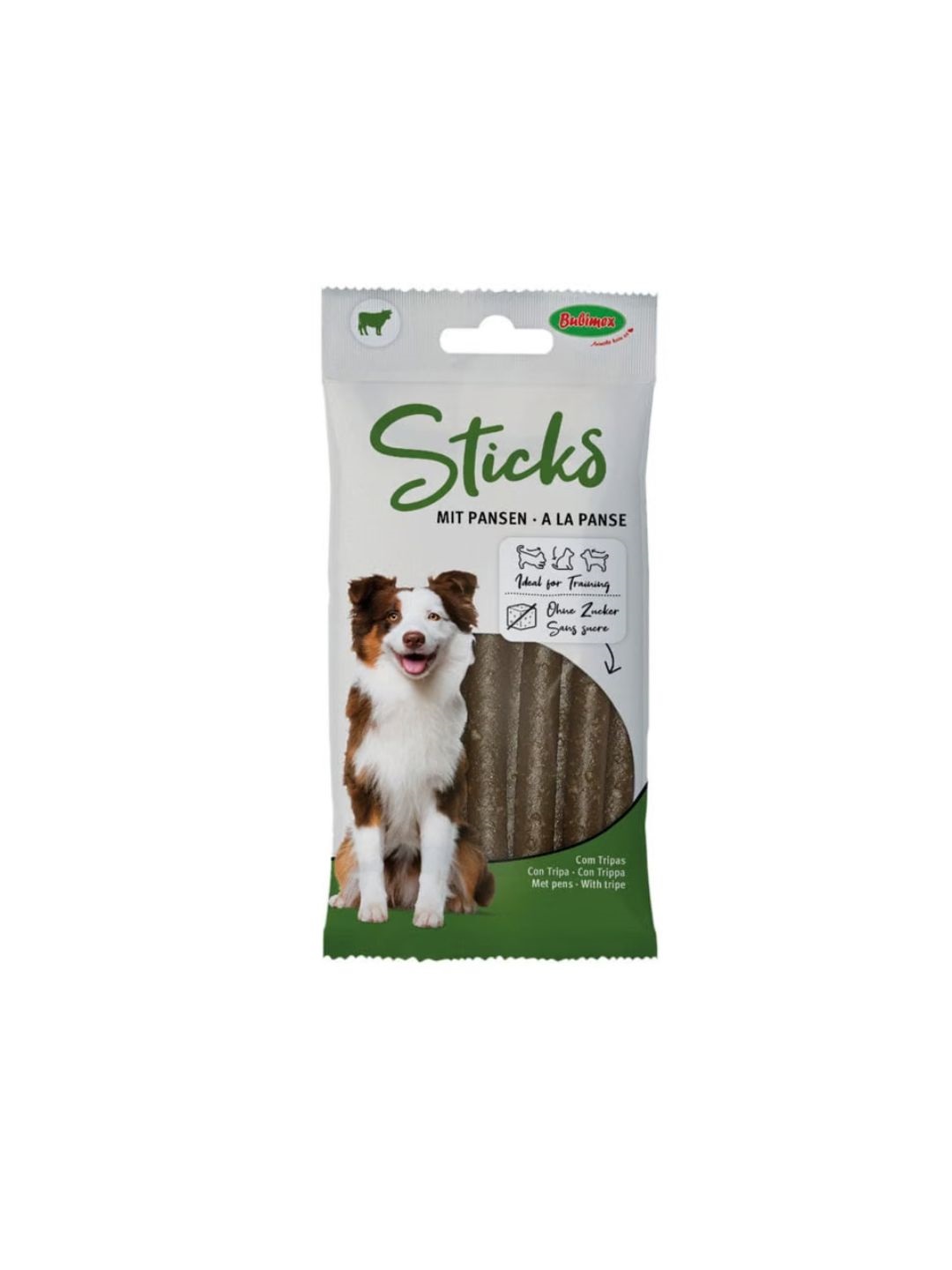 Sticks à la panse pour chien sachet 120 g - Bubimex