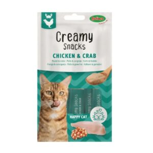 Creamy Snacks  poulet/crabe pour chats x 4 - Bubimex