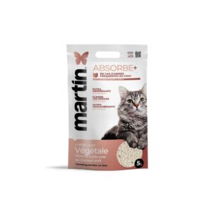 Litière agglomérante pour Chat - ABSORBE + 5 l - Martin Sellier