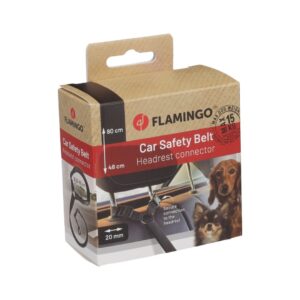 Laisse de voiture pour chien - FLAMINGO